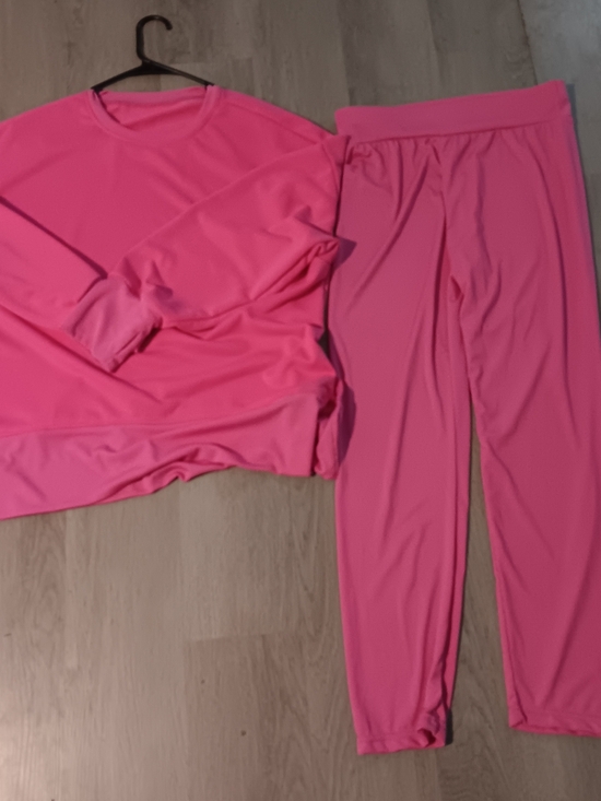 Pants - Vivid Hot Pink Two-Piece Track Set